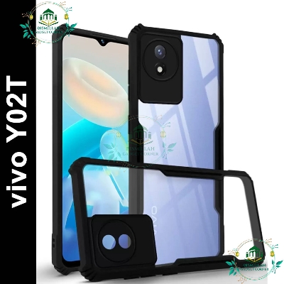 Picture of Xundd Back Cover for Vivo Y02T Transparent Hybrid Hard PC Back Bumper