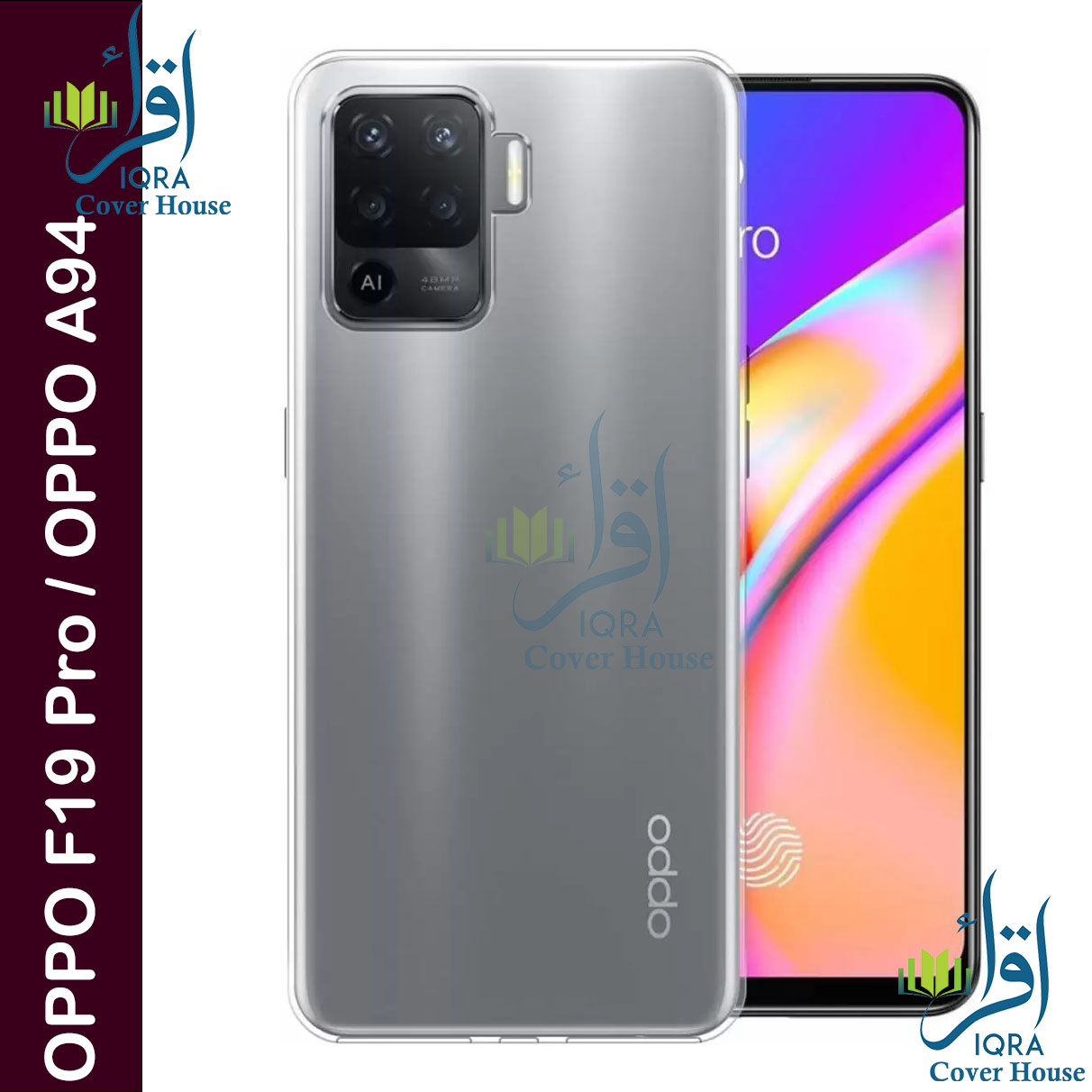 Picture of Transparent back cover For OPPO F19 Pro / OPPO A94 Luxury transparent Protect Back Cover Soft Case