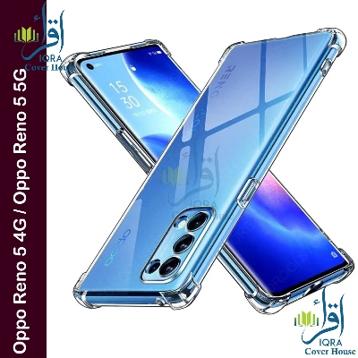 Picture of Transparent back cover For Oppo Reno 5 4G / Oppo Reno 5 5G Luxury transparent Protect Back Cover Soft Case