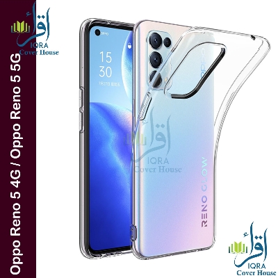 Picture of Transparent back cover For Oppo Reno 5 4G / Oppo Reno 5 5G Luxury transparent Protect Back Cover Soft Case