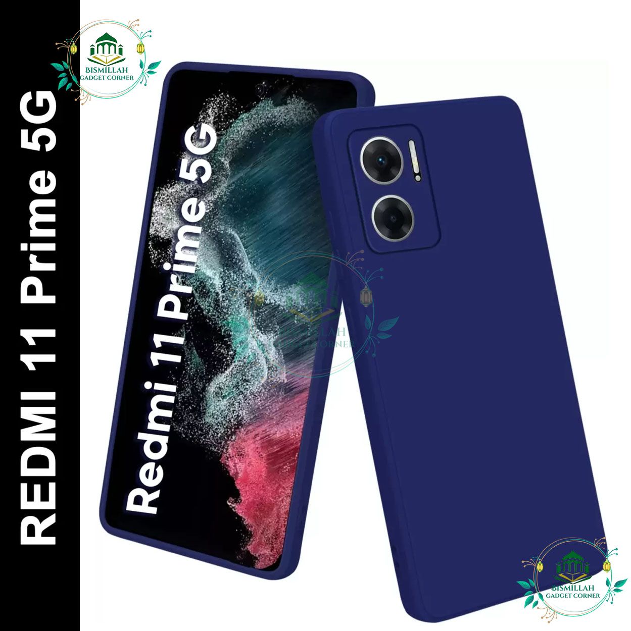 Picture of Premium Liquid Silicone Phone case for Xiaomi Redmi 11 Prime 5G Liquid Silicon Mobile Back Case Soft Silicone Phone Cover
