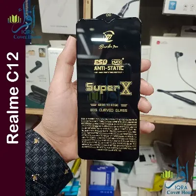Picture of Super X For Realme C12 Tempered Gorilla Glass Screen Protector