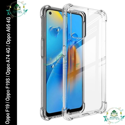 Picture of Transparent back cover For Oppo F19 / Oppo F19S / Oppo A74 4G / Oppo A95 4G Luxury transparent Protect Back Cover Soft Case
