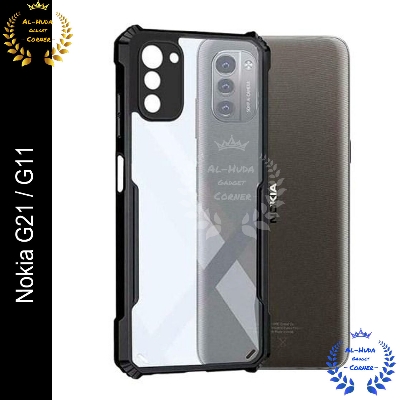 Picture of Xundd Back Cover for Nokia G21 / G11 Transparent Hybrid Hard PC Back Bumper