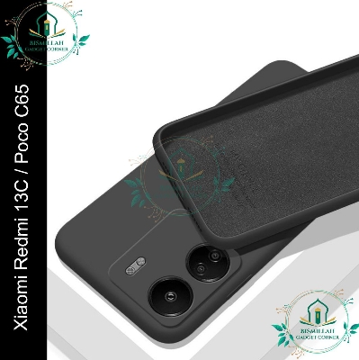 Picture of Premium Liquid Silicone Phone case for Xiaomi Redmi 13C / Poco C65 Liquid Silicon Mobile Back Case Soft Silicone Phone Cover