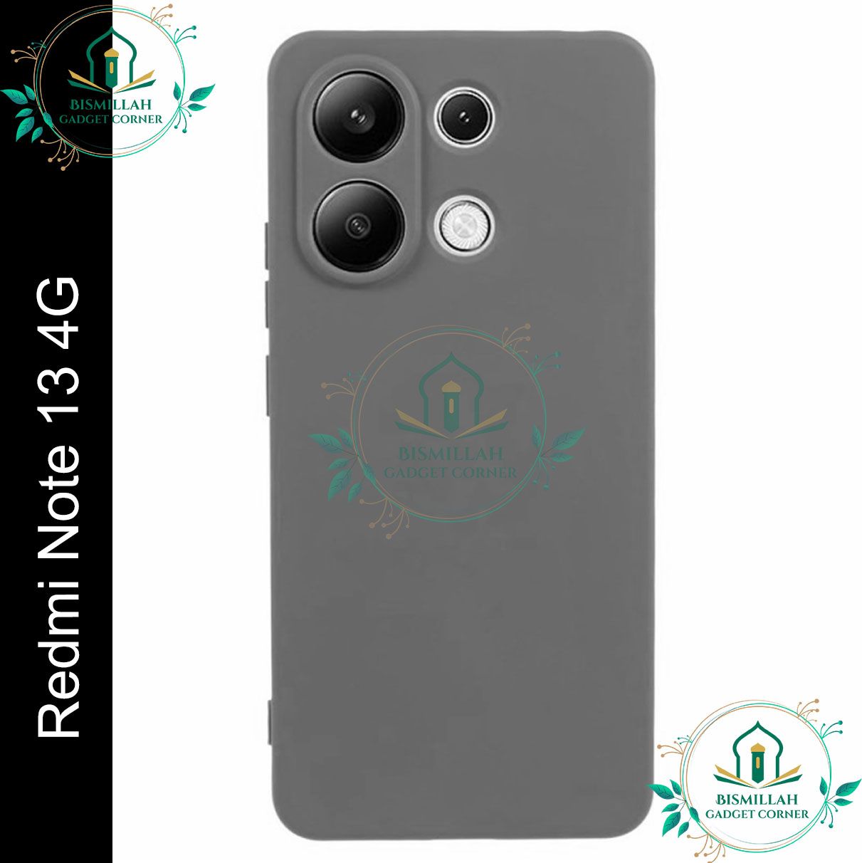 Picture of Premium Liquid Silicone Phone case for Xiaomi Redmi Note 13 4G Liquid Silicon Mobile Back Case Soft Silicone Phone Cover