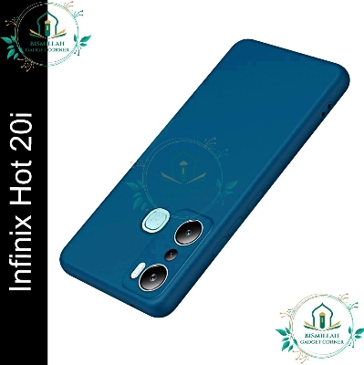 Picture of Premium Liquid Silicone Phone case for Infinix Hot 20i Liquid Silicon Mobile Back Case Soft Silicone Phone Cover