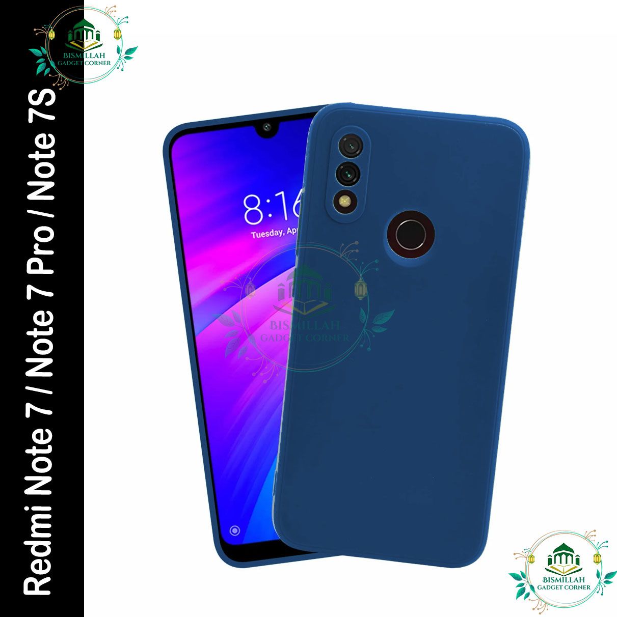 Picture of Premium Liquid Silicone Phone case for Xiaomi Redmi Note 7 / Redmi Note 7 Pro / Redmi Note 7S Liquid Silicon Mobile Back Case Soft Silicone Phone Cover