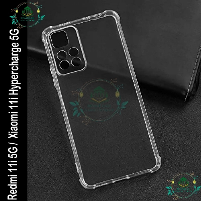Picture of Transparent back cover For Xiaomi 11i HyperCharge 5G / Xiaomi 11i 5G Luxury transparent Protect Back Cover Soft Case