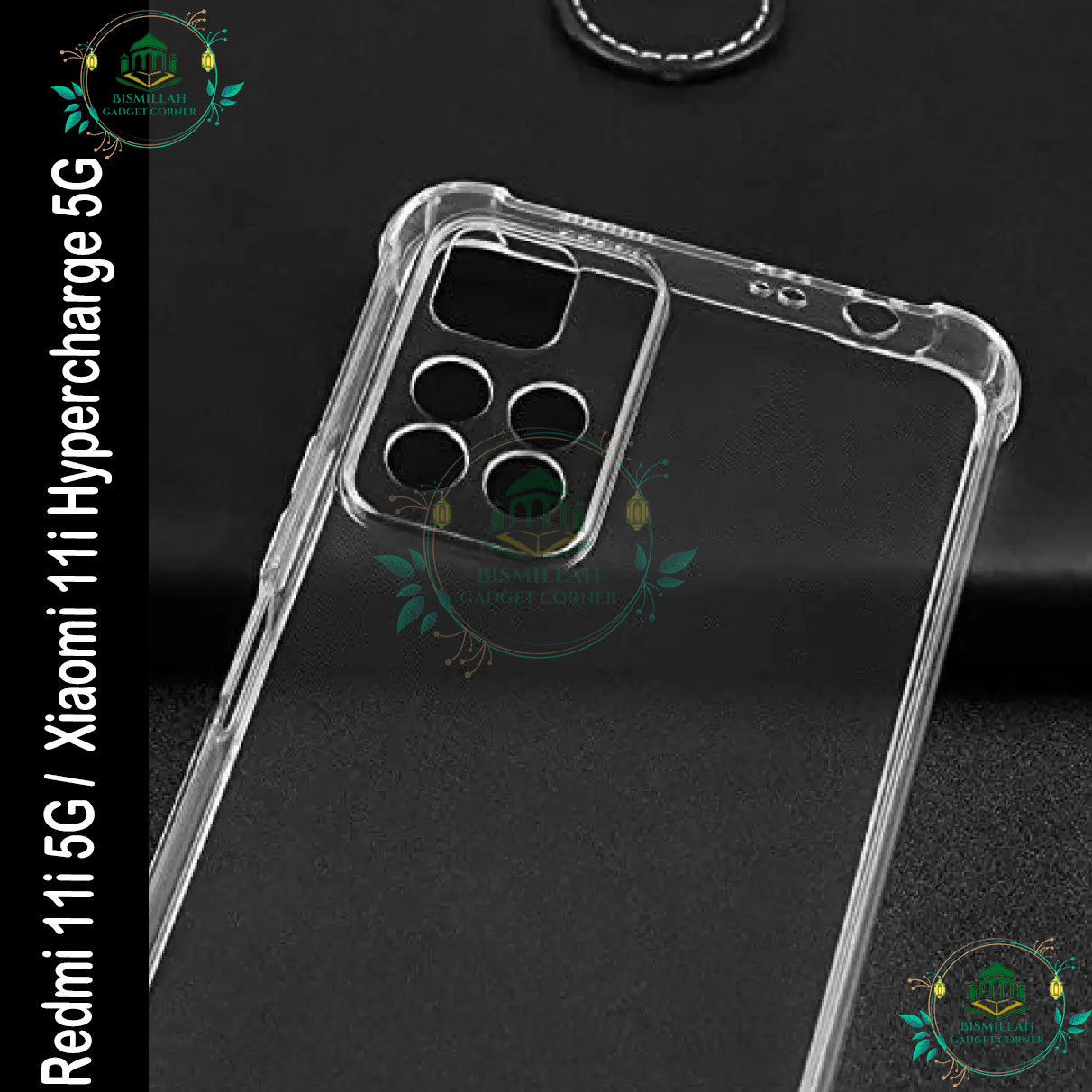 Picture of Transparent back cover For Xiaomi 11i HyperCharge 5G / Xiaomi 11i 5G Luxury transparent Protect Back Cover Soft Case