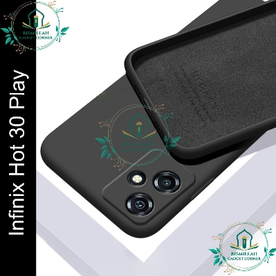 Picture of Premium Liquid Silicone Phone case for Infinix Hot 30 Play Liquid Silicon Mobile Back Case Soft Silicone Phone Cover