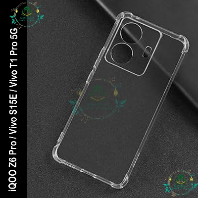 Picture of Transparent back cover For iQOO Z6 Pro / Vivo S15E / Vivo T1 Pro 5G Luxury transparent Protect Back Cover Soft Case
