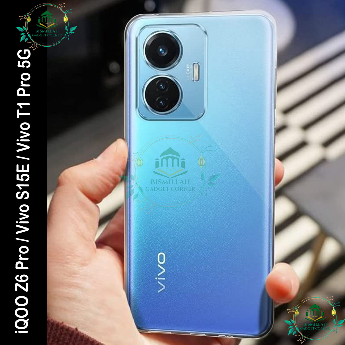 Picture of Transparent back cover For iQOO Z6 Pro / Vivo S15E / Vivo T1 Pro 5G Luxury transparent Protect Back Cover Soft Case