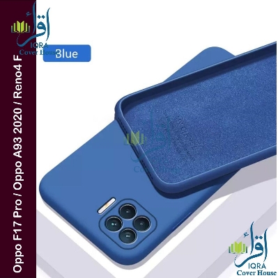 Picture of Premium Liquid Silicone Phone case for Oppo F17 Pro / Oppo A93 2020 / Oppo Reno4 F Liquid Silicon Mobile Back Case Soft Silicone Phone Cover
