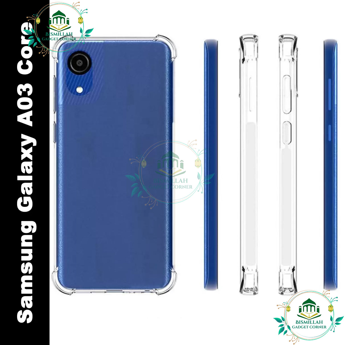 Picture of Transparent back cover For Samsung Galaxy A03 Core Luxury transparent Protect Back Cover Soft Case