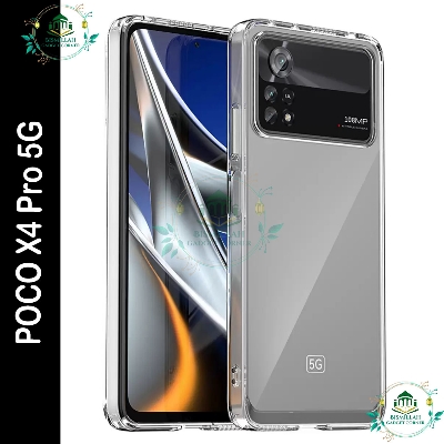 Picture of Transparent back cover For Xiaomi Poco X4 Pro 5G Luxury transparent Protect Back Cover Soft Case