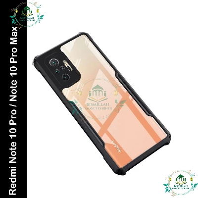 Picture of Xundd Back Cover for Xiaomi  Redmi Note 10 Pro , Xiaomi Redmi Note 10 Pro Max Transparent Hybrid Hard PC Back Bumper