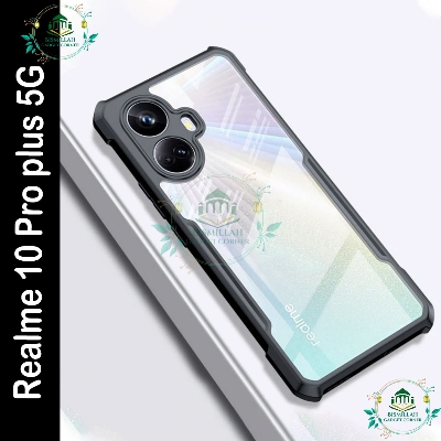 Picture of Xundd Back Cover for Realme 10 pro plus 5G / Realme 10 pro+ 5G Transparent Hybrid Hard PC Back Bumper