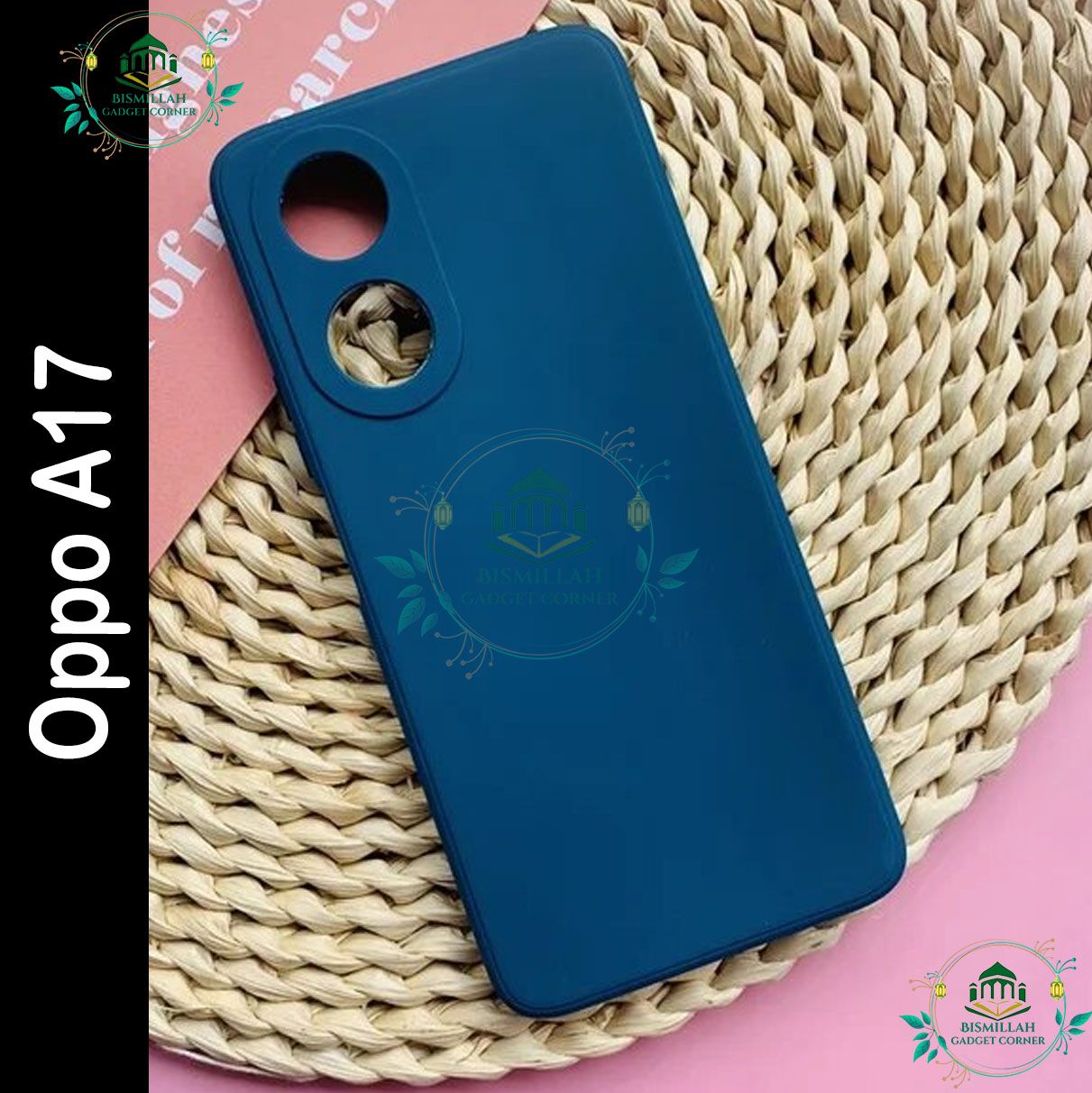 Picture of Premium Liquid Silicone Phone case for Oppo A17 Liquid Silicon Mobile Back Case Soft Silicone Phone Cover