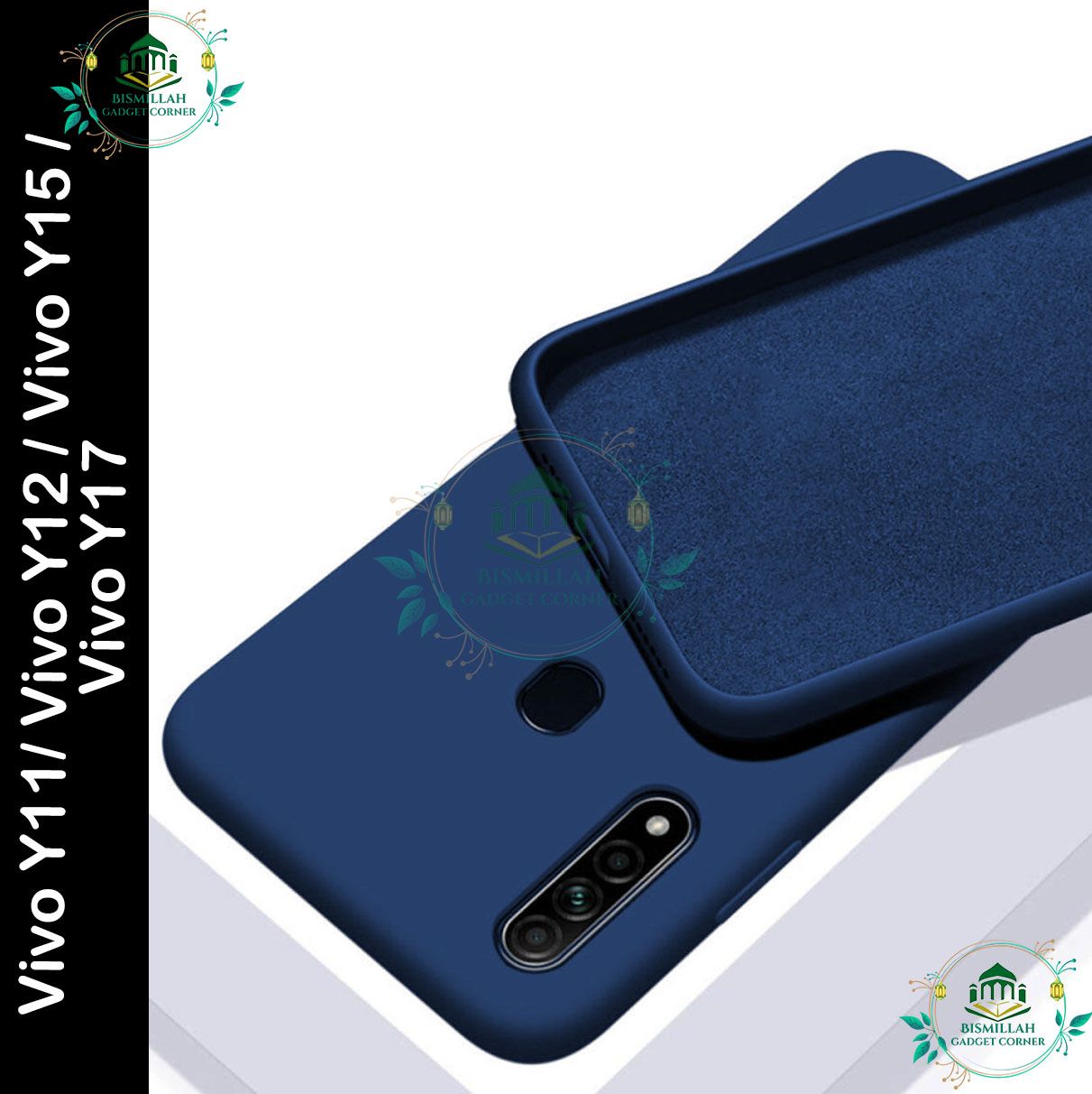 Picture of Premium Liquid Silicone Phone case for VIVO Y11 / VIVO Y12 / VIVO Y15 / VIVO Y17 Liquid Silicon Mobile Back Case Soft Silicone Phone Cover