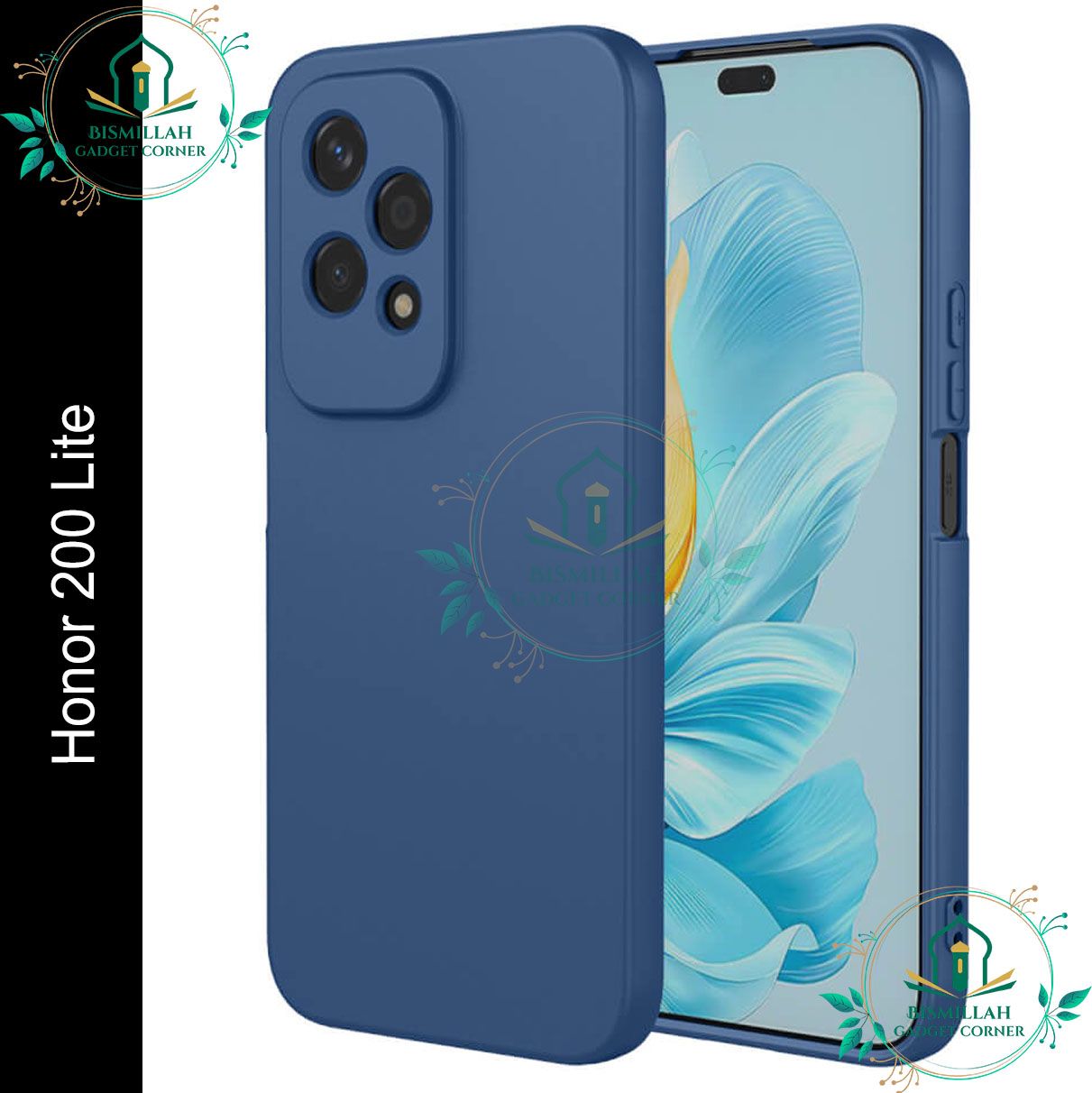 Picture of Premium Liquid Silicone Phone case for Honor 200 Lite 5G Liquid Silicon Mobile Back Case Soft Silicone Phone Cover