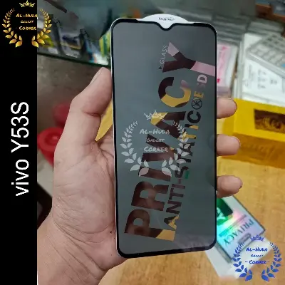 Picture of Privacy glass For  vivo Y53S Tempered Gorilla Glass Privacy Screen Protector