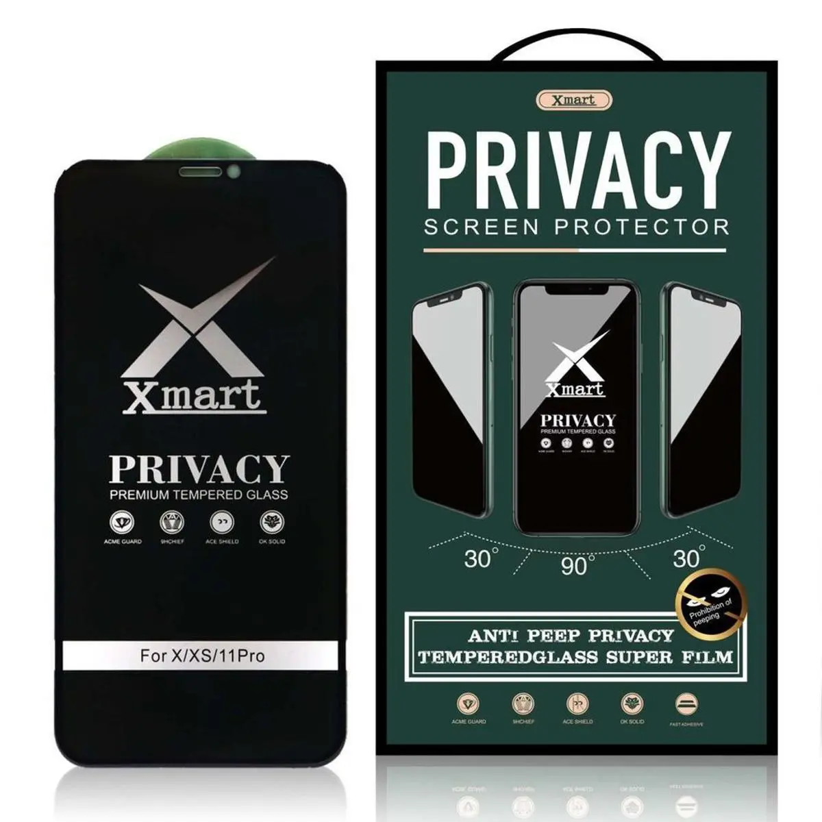 Picture of Privacy glass For  vivo Y53S Tempered Gorilla Glass Privacy Screen Protector