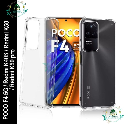 Picture of Transparent back cover For Xiaomi Poco F4 5G / Redmi K40S / Redmi K50 5G / Redmi K50 Pro Luxury transparent Protect Back Cover Soft Case