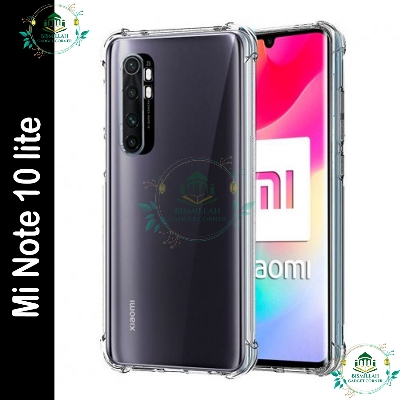 Picture of Xiaomi Mi Note 10 Lite Phone Case Transparent Soft Gel TPU Reinforced Corners Cushion Bumper Shockproof Drop Protection Case Cover