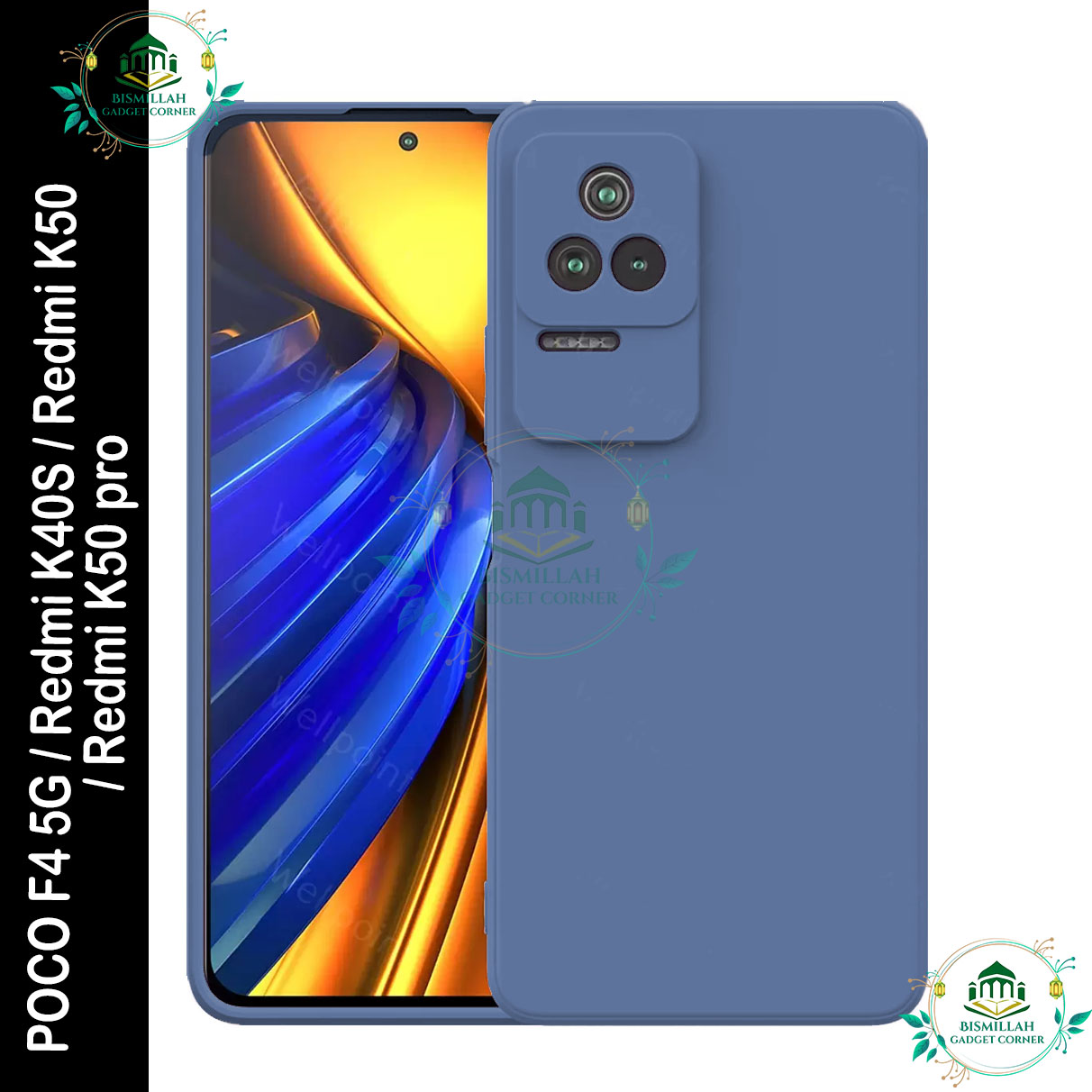 Picture of Premium Liquid Silicone Phone case for Xiaomi Poco F4 5G / Redmi K40S / Redmi K50 5G / Redmi K50 Pro Liquid Silicon Mobile Back Case Soft Silicone Phone Cover