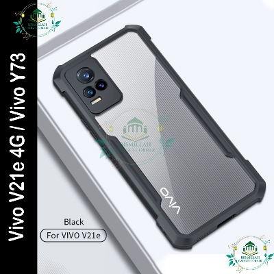 Picture of Xundd Back Cover for Vivo V21e 4G / Vivo Y73 Transparent Hybrid Hard PC Back Bumper