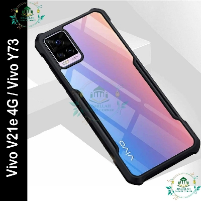 Picture of Xundd Back Cover for Vivo V21e 4G / Vivo Y73 Transparent Hybrid Hard PC Back Bumper