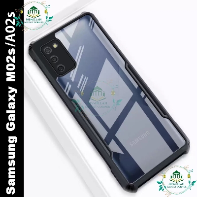 Picture of Xundd Back Cover for Samsung Galaxy M02s / Samsung Galaxy A02s Transparent Hybrid Hard PC Back Bumper