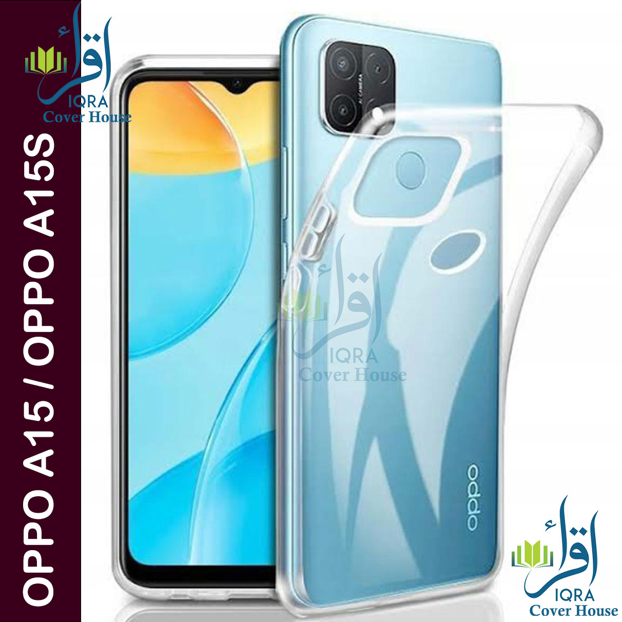 Picture of Transparent back cover For OPPO A15 / OPPO A15S Luxury transparent Protect Back Cover Soft Case