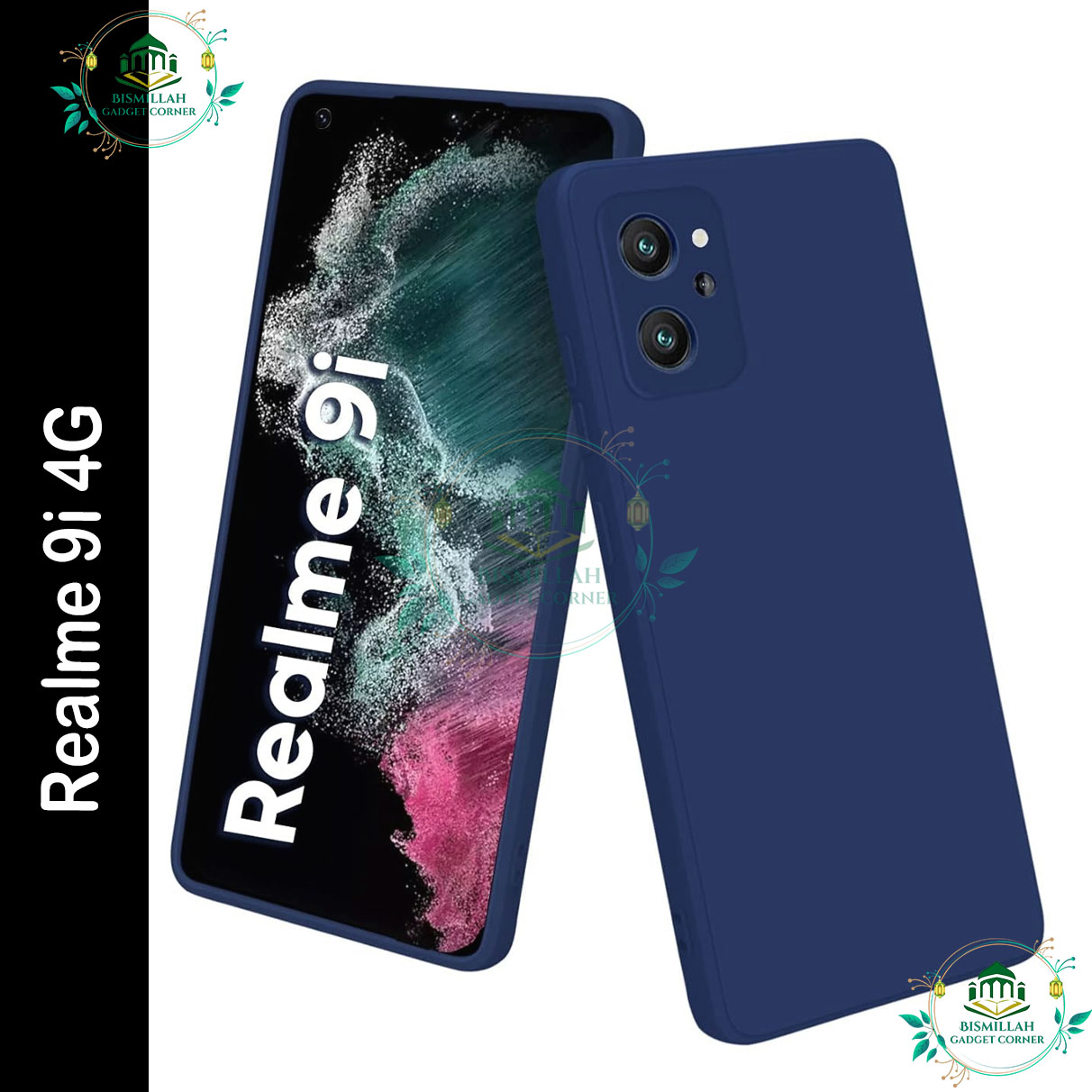 Picture of Premium Liquid Silicone Phone case for Realme 9i 4G Liquid Silicon Mobile Back Case Soft Silicone Phone Cover