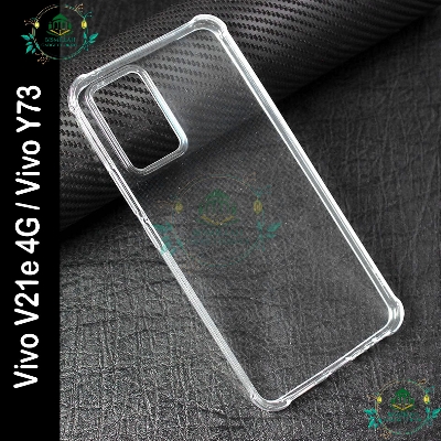 Picture of Transparent back cover For Vivo V21e 4G / Vivo Y73 Luxury transparent Protect Back Cover Soft Case