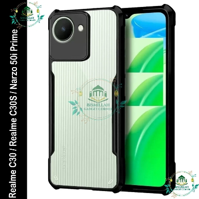 Picture of Xundd Back Cover for Realme C30 / Realme C30S / Narzo 50i Prime Transparent Hybrid Hard PC Back Bumper