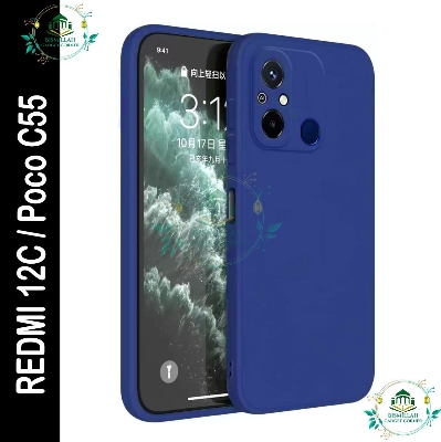 Picture of Premium Liquid Silicone Phone case for Xiaomi Redmi 12C / Poco C55 Liquid Silicon Mobile Back Case Soft Silicone Phone Cover