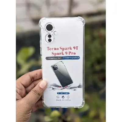 Picture of Tecno Spark 9T Spark 9 Pro Back Cover Water Transparent Back Case Stock Prof With Camera Protection Tecno Spark 9T Spark 9 Pro