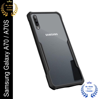 Picture of Xundd Back Cover for Samsung Galaxy A70 / Samsung Galaxy A70s Transparent Hybrid Hard PC Back Bumper