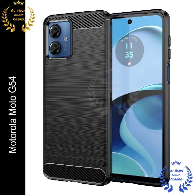 Picture of Spigen cover For Motorola Moto G54 Carbon Fiber Back cover Soft Slim Fashion Non-Slip Protective Carbon Fiber Phone Case