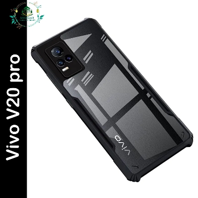 Picture of Xundd Back Cover for Vivo V20 pro Transparent Hybrid Hard PC Back Bumper