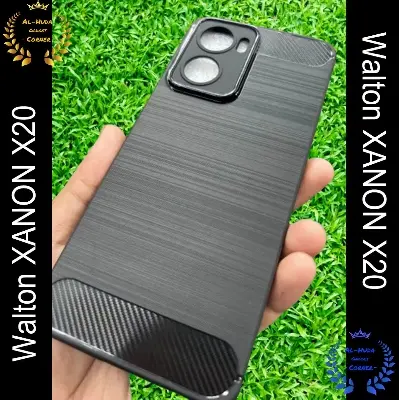 Picture of Spigen cover For Walton XANON X20 Carbon Fiber Back cover Soft Slim Fashion Non-Slip Protective Carbon Fiber Phone Case