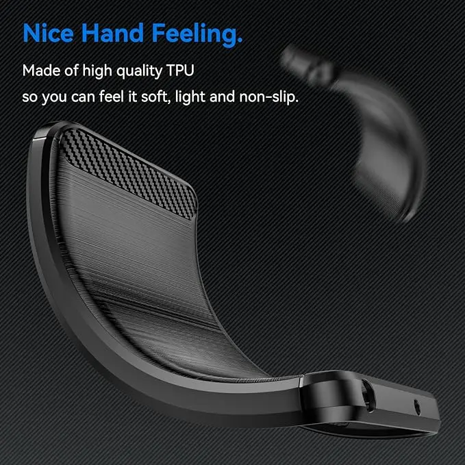 Picture of Spigen cover For Sony Xperia 10 III / Sony Xperia 10 iii Carbon Fiber Back cover Soft Slim Fashion Non-Slip Protective Carbon Fiber Phone Case