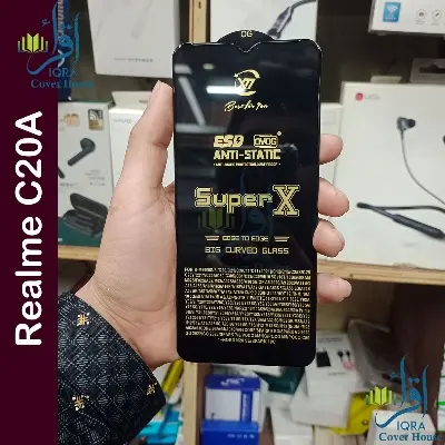 Picture of Super X For Realme C20A Tempered Gorilla Glass Screen Protector