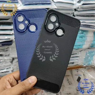 Picture of Premium Spigen cover For Symphony G26 Carbon Fiber Back cover Soft Slim Fashion Non-Slip Protective Carbon Fiber Phone Case