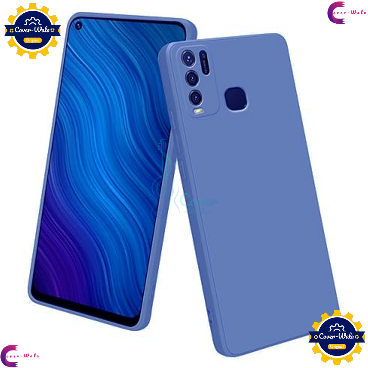 Picture of Transparent Back Clear Cover case + Xundd Protective Cover + Silicone Back Cover With Camera Protection Specially Designed For vivo Y30 / Vivo Y50 / Vivo Y30i Back Cover.