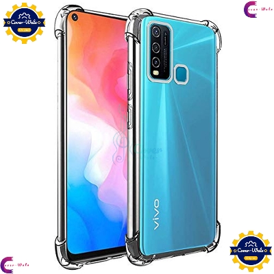 Picture of Transparent Back Clear Cover case + Xundd Protective Cover + Silicone Back Cover With Camera Protection Specially Designed For vivo Y30 / Vivo Y50 / Vivo Y30i Back Cover.