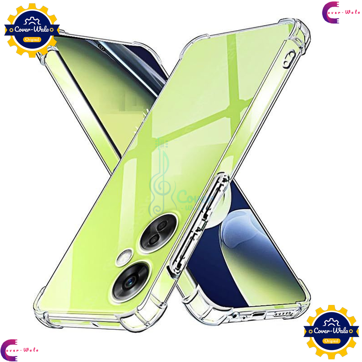 Picture of Transparent Back Clear Cover case + Xundd Protective Cover + Silicone Back Cover With Camera Protection Specially Designed For vivo Y27 4G Back Cover.