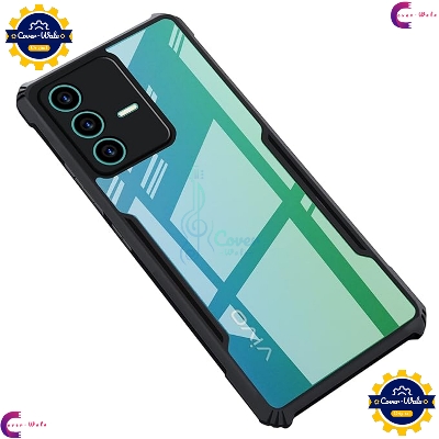 Picture of Transparent Back Clear Cover case + Xundd Protective Cover + Silicone Back Cover With Camera Protection Specially Designed For vivo V23 5G / Vivo S12 5G Back Cover.